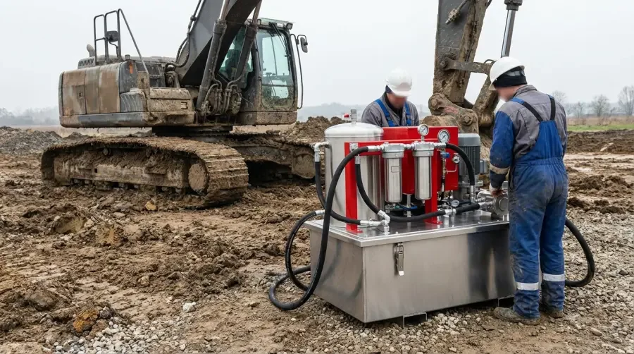 filtracja oleju hydraulicznego