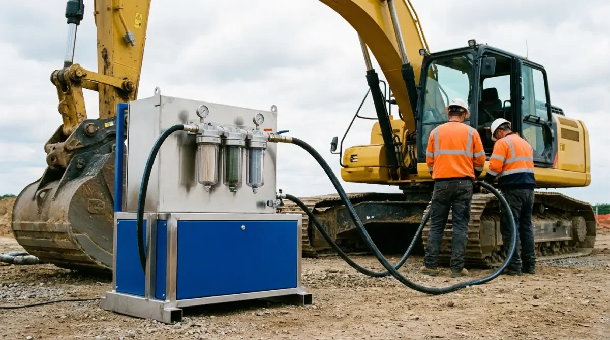 agregat do filtracji oleju hydraulicznego